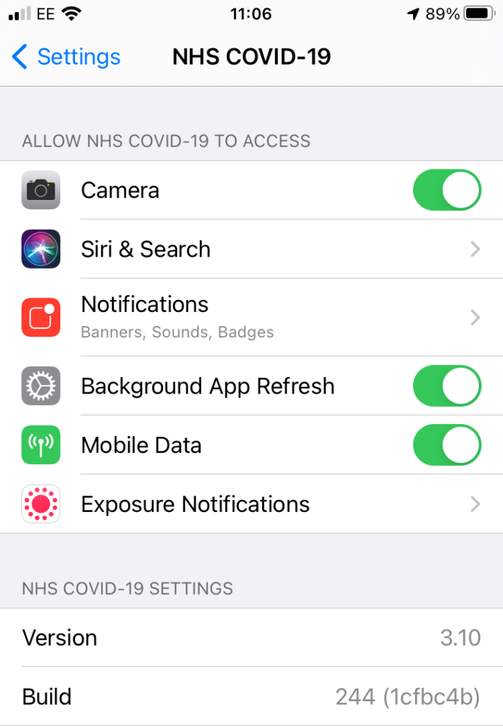 iOS app permissions